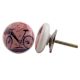 Multicolor Bicycle Flat Ceramic Drawer Knob